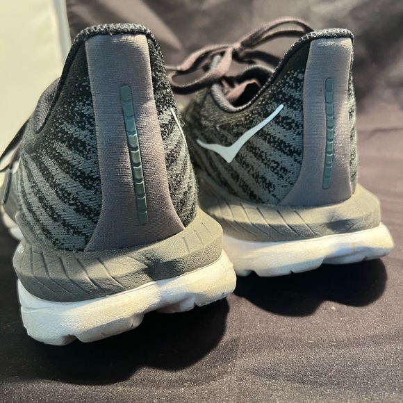 Hoka Mach 5 Black and White Athletic Shoes - Picture 9 of 10